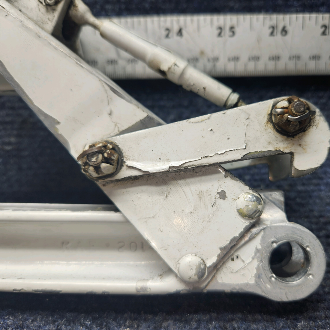Used aircraft parts for sale, 67025-002 PIPER PA28RT-201 Main Gear Truss Link Assy w/Fitting