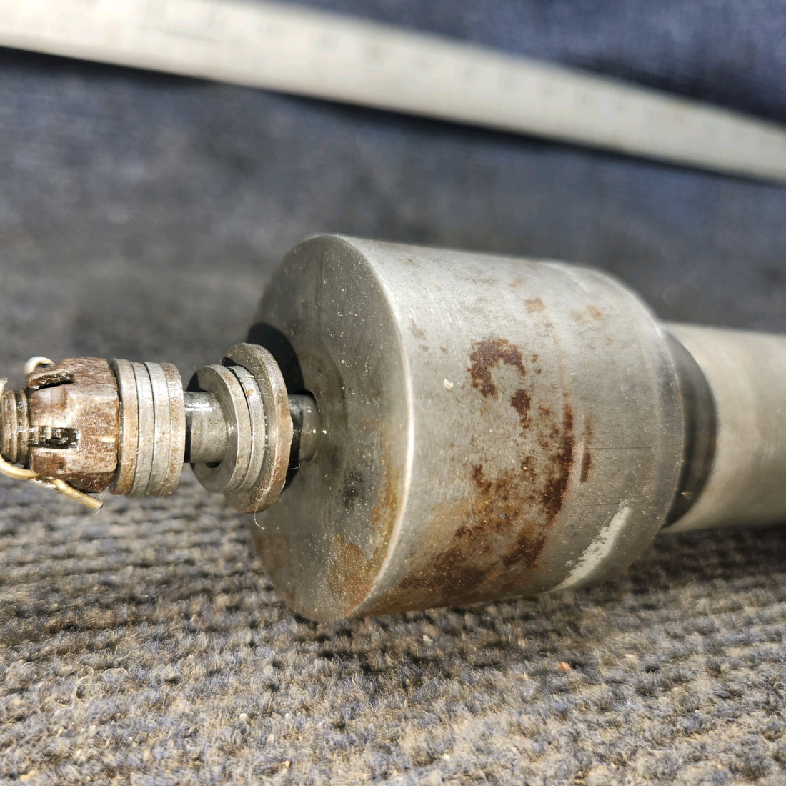 Used aircraft parts for sale, 0442143-1, 0442142-1 cessna 150G Nose Gear Axle Ferrule with tube Axle