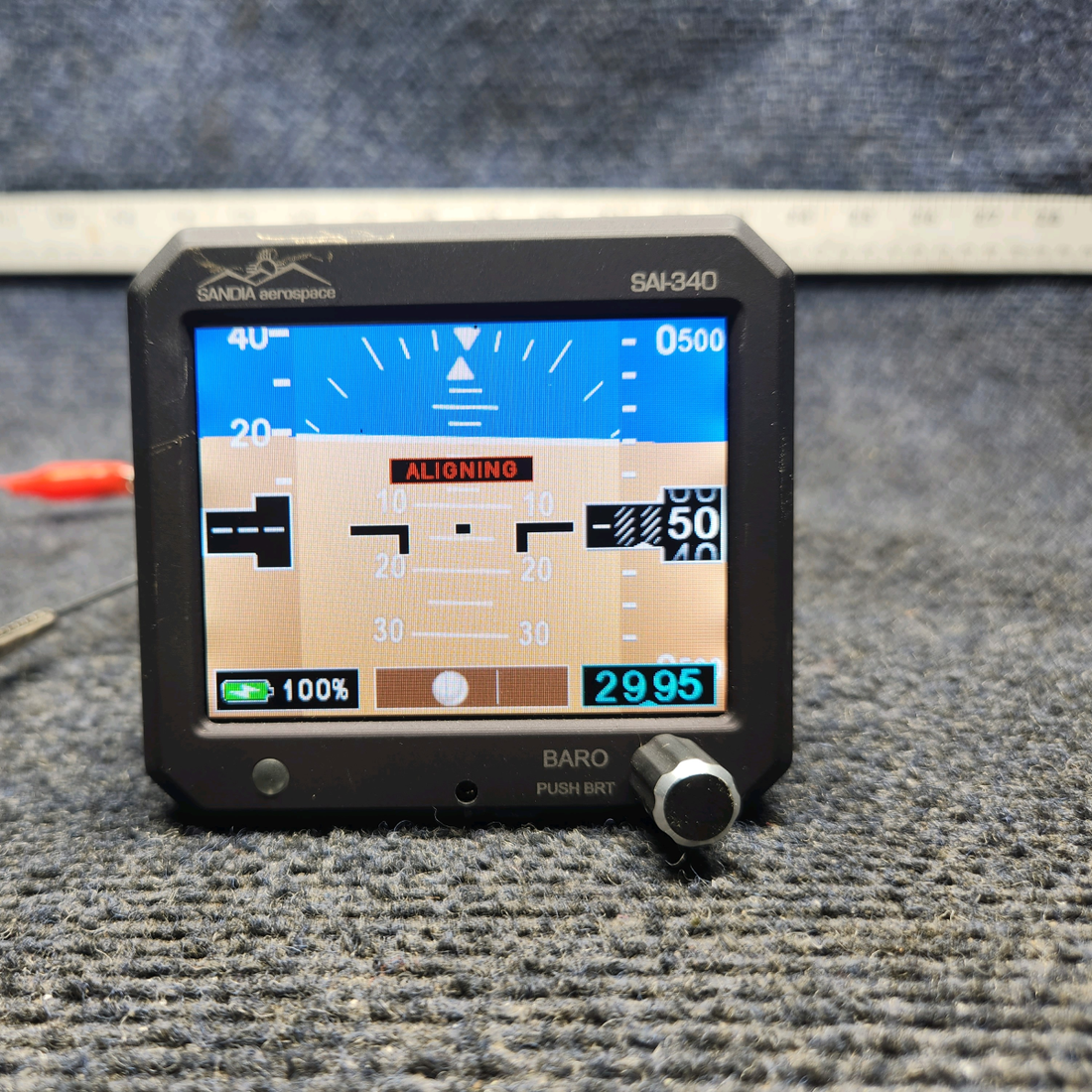 Used aircraft parts for sale, 306171-00 Sandia Aerospace SAI340 PIPER PA-24-250 Quattro Four In One Display Indicator (11-32V)