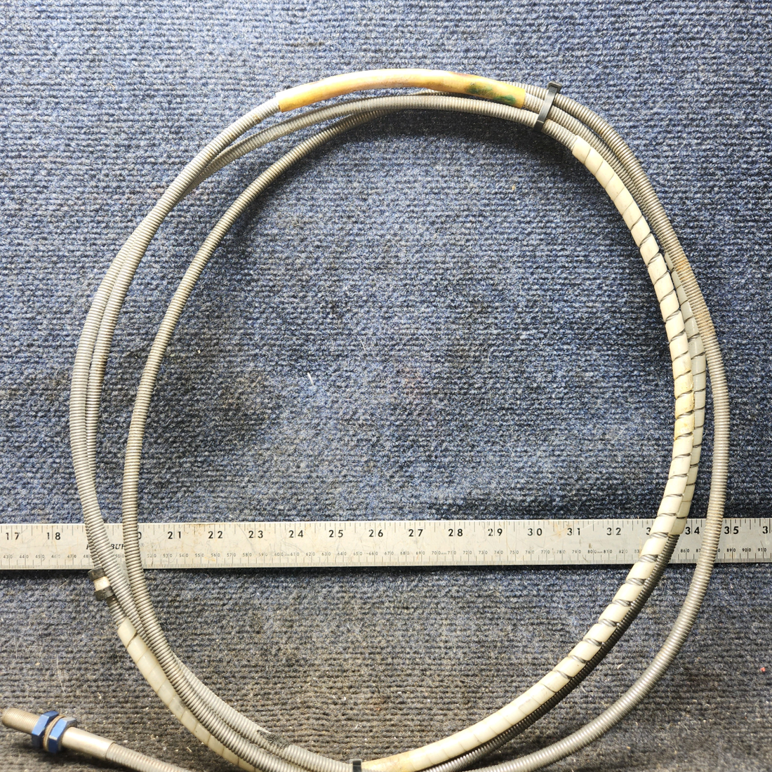 Used aircraft parts for sale, 9864054-1 cessna 172N Flap Position Control Cable – 147 in