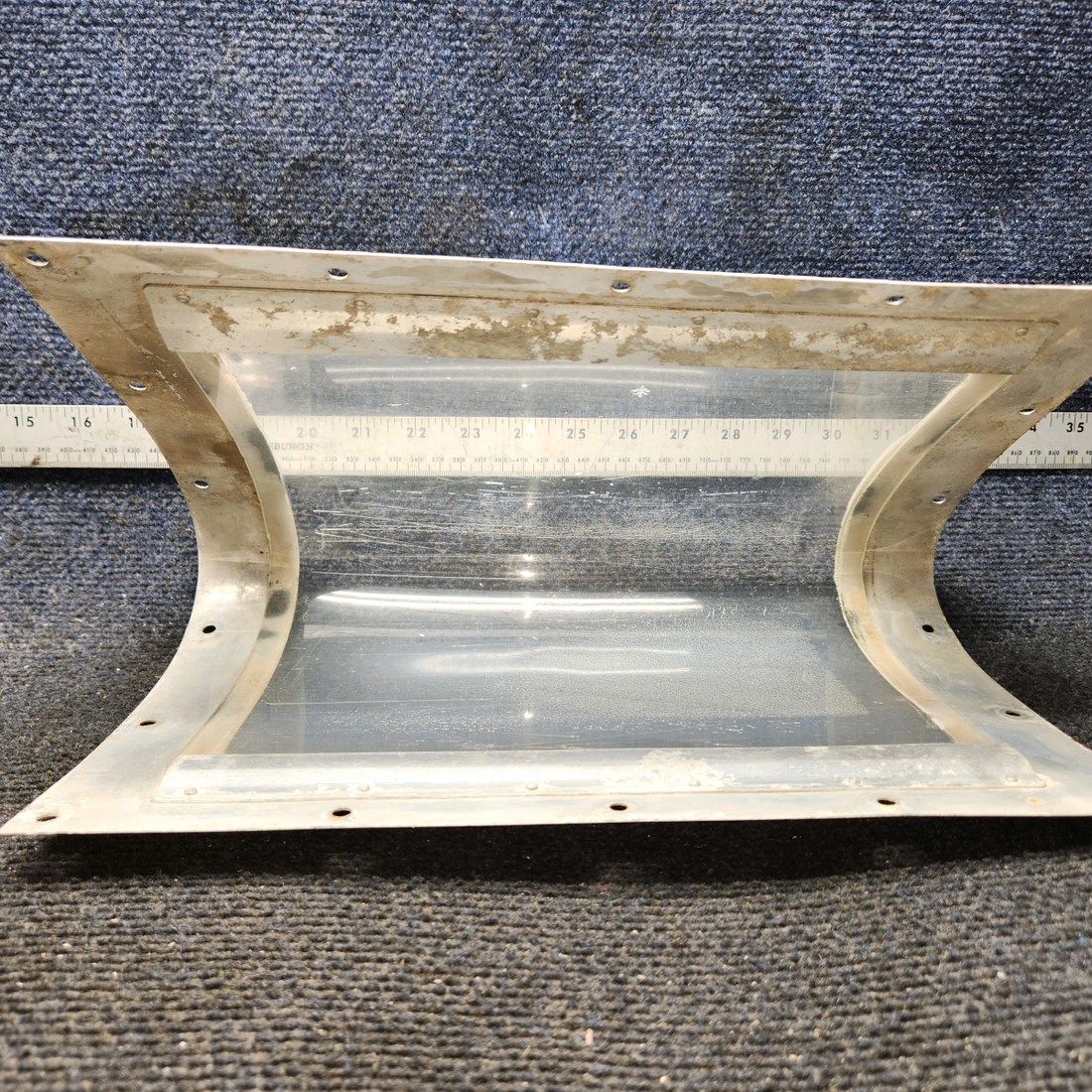 Used aircraft parts for sale, 0523115-3 Cessna C175 Landing Light Window