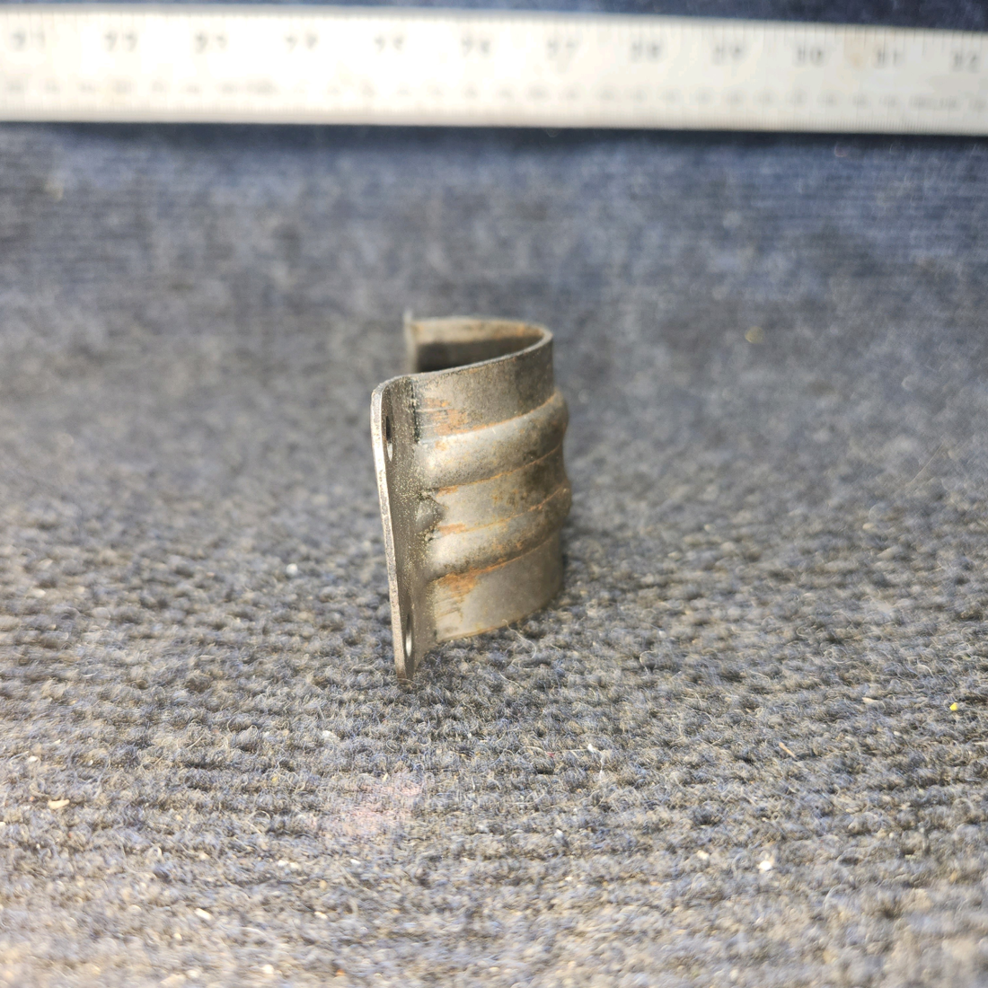 Used aircraft parts for sale, 0750161-25 Exhaust Riser Clamp Half (1.75")