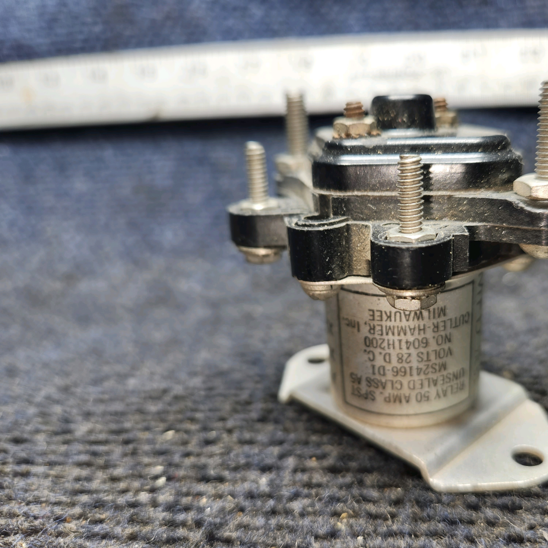 Used aircraft parts for sale, 6041H200 Cutler Hammer Relay Solenoid (28V, 50 Amp)