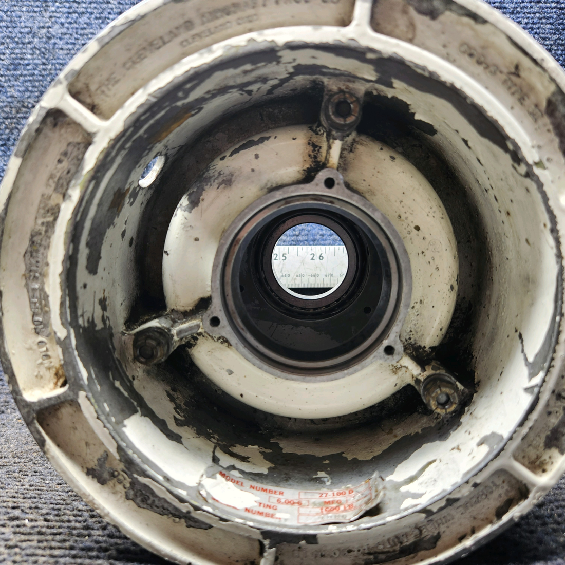 Used aircraft parts for sale, 27-100D Beechcraft 35-33 6.00-6 Main Wheel Assembly Type III