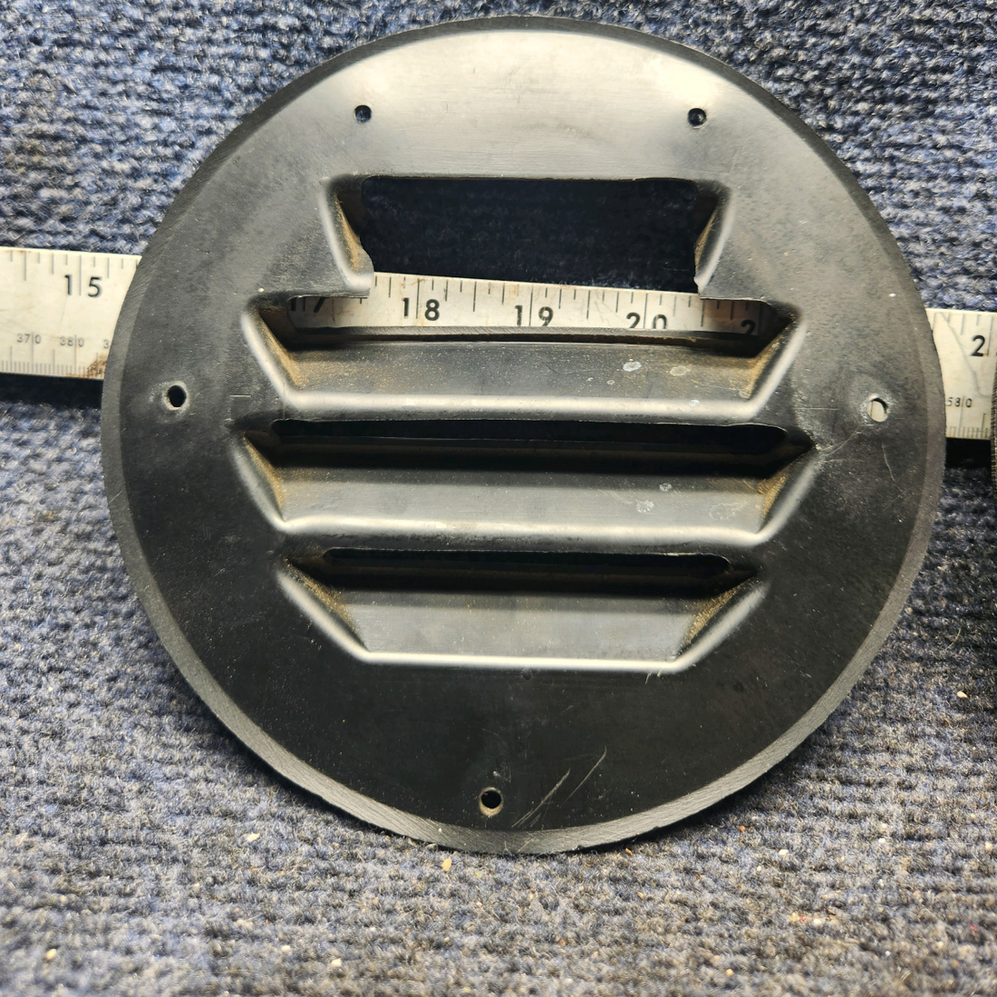 Used aircraft parts for sale, 66788-000 Piper PA28-140 Cabin Air Cover set of 2, 1 has damage.