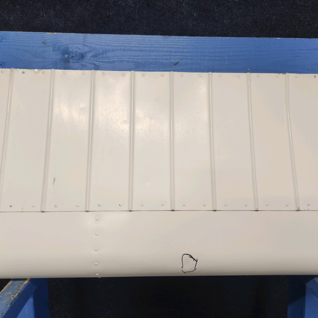Used aircraft parts for sale, 169-130005-2 Beechcraft A23A Musketeer Custom III AILERON ASSEMBLY RH DAMAGE IN TRAILING EDGE_SEE PHOTOS