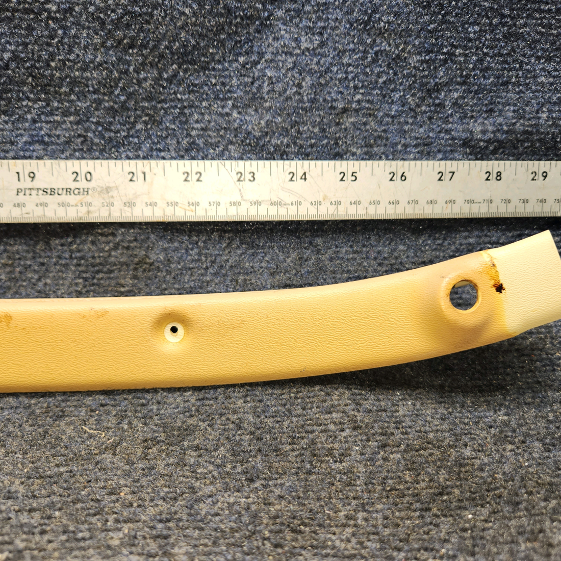 Used aircraft parts for sale, 63149-012 Piper PA28-140 UPPER WINDSHIELD TRIM STRIP