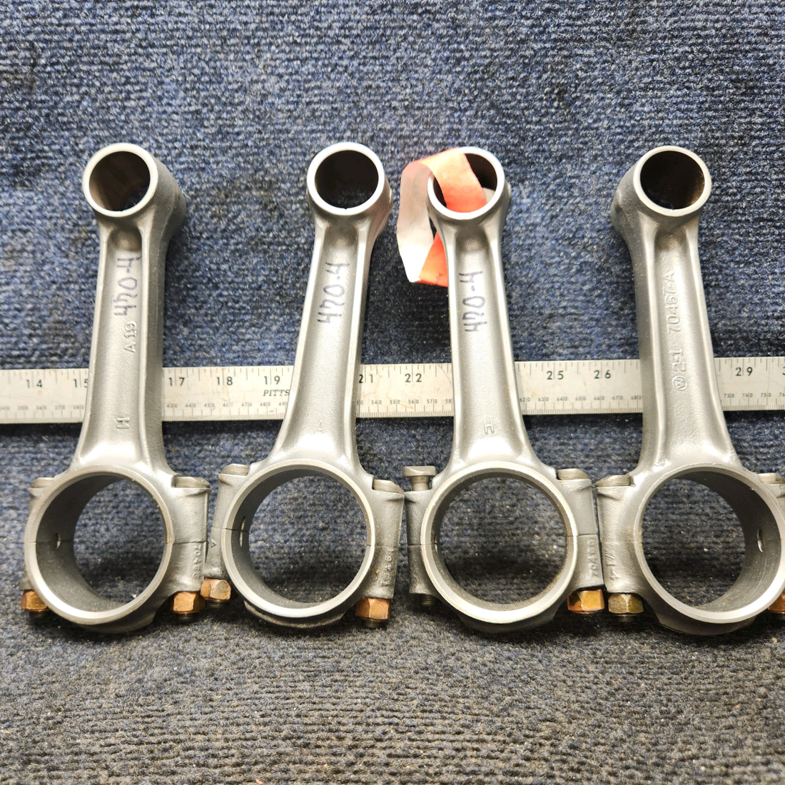 Used aircraft parts for sale, 78030 Lycoming O-320 Piper PA28-140 Connecting Rod (Red Tag)Set of 4