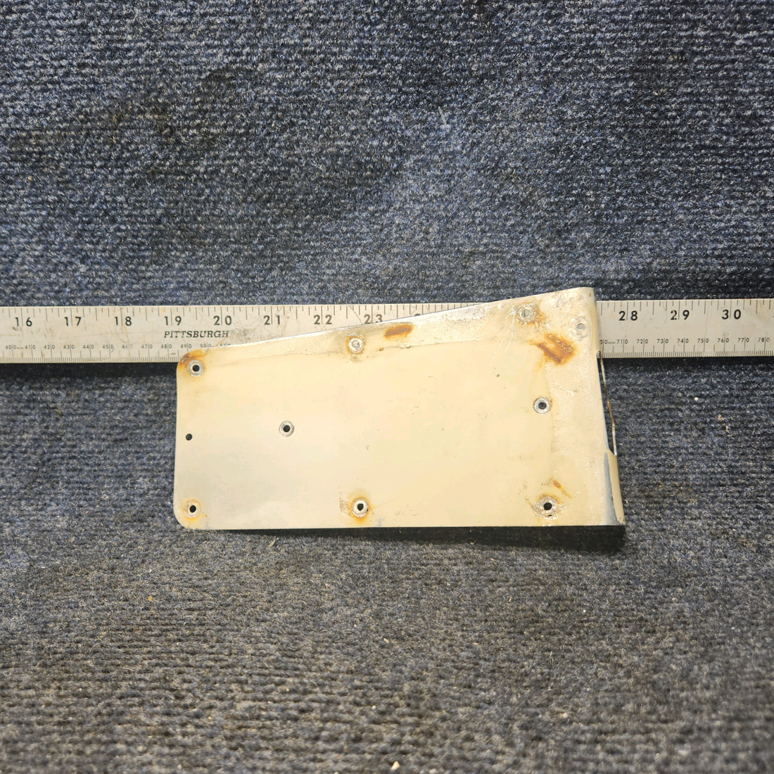 Used aircraft parts for sale, 63012-00 Piper PA28-140 Door Latch Cover Plate