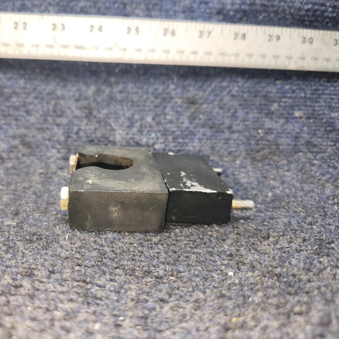 Used aircraft parts for sale, 63456-000, 65050-000, 63455-000 Piper PA28-140 Rudder Bar Support Block