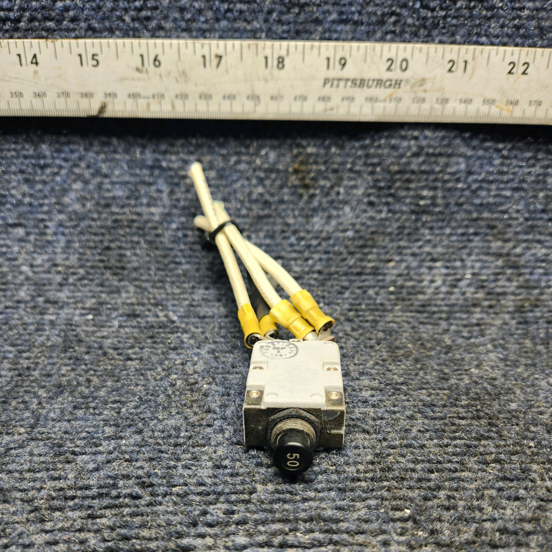 Used aircraft parts for sale, 700-001-50 MOONEY M20J PUSH CIRCUIT BREAKER (50 AMP)