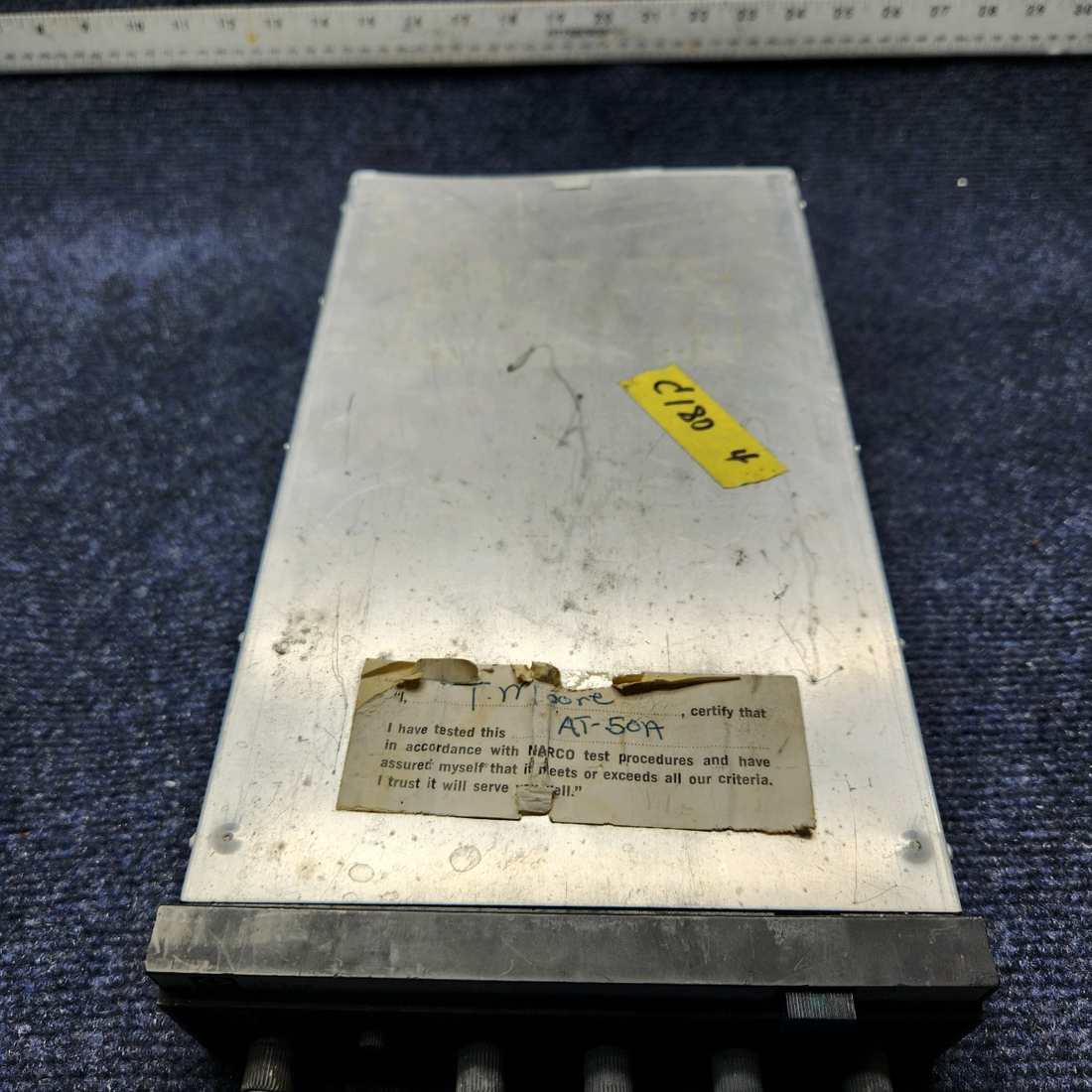 Used aircraft parts for sale, AT50A Narco BEECHCRAFT 95-55B TRANSPONDER NO RACK AND CONNECTOR