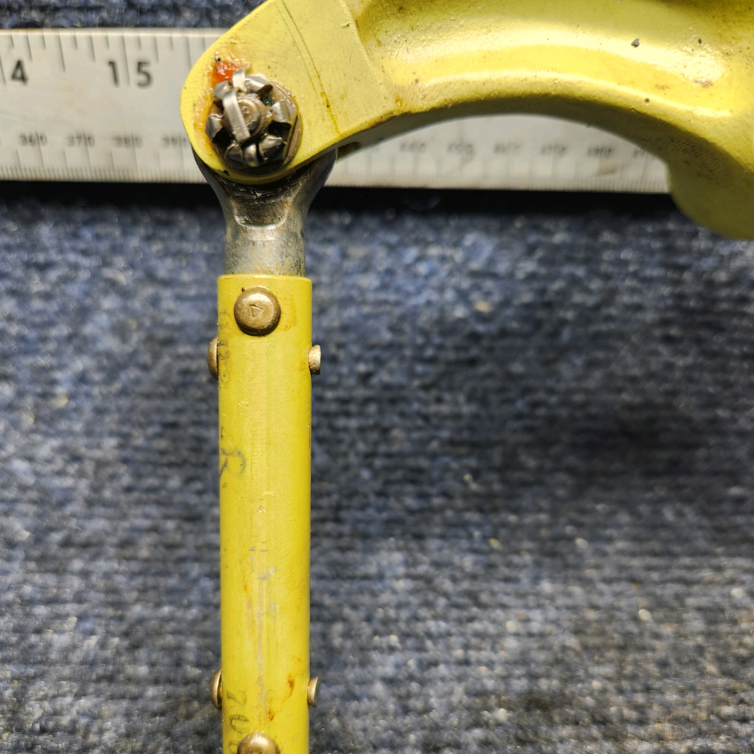 Used aircraft parts for sale, 002-410039-7 Beechcraft F33A RUDDER CONTROL BELLCRANK RH W RODS