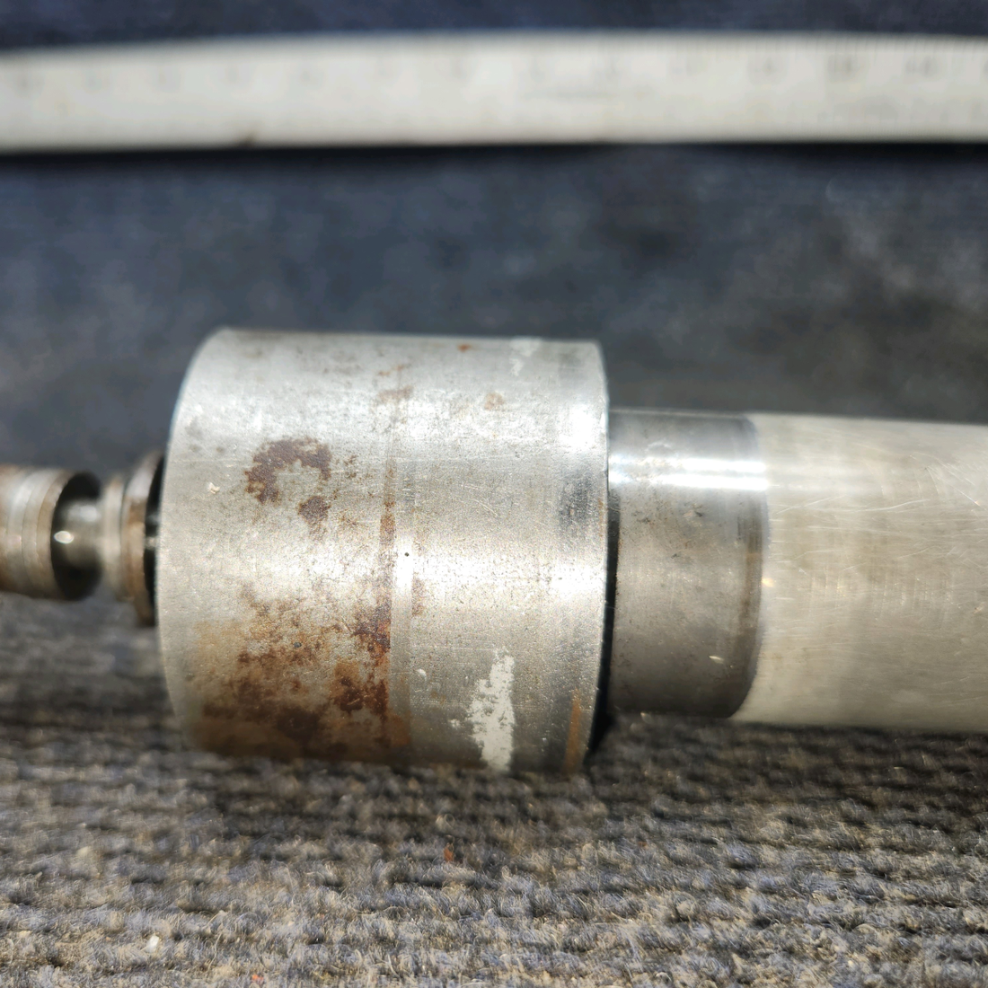 Used aircraft parts for sale, 0442143-1, 0442142-1 cessna 150G Nose Gear Axle Ferrule with tube Axle