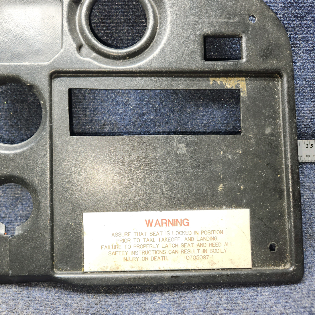 Used aircraft parts for sale, 0513555-6-279 Cessna 172RG Instrument Panel Cover R/H