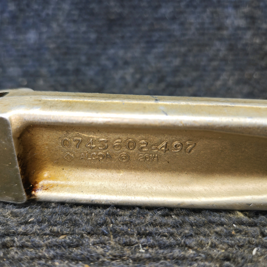 Used aircraft parts for sale, 0743602-1 Cessna 182G Nose Gear Steering Bellcrank