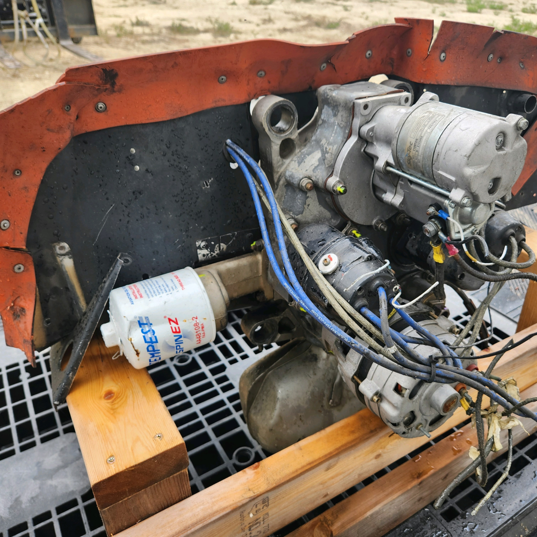 Used aircraft parts for sale, O-200-A TCM Continental O-200-A cessna 150G Aircraft Engine "Prop Strick"
