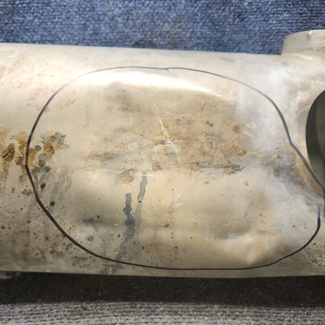 Used aircraft parts for sale, 0554001-5 cessna 172N Heater Shroud Assembly