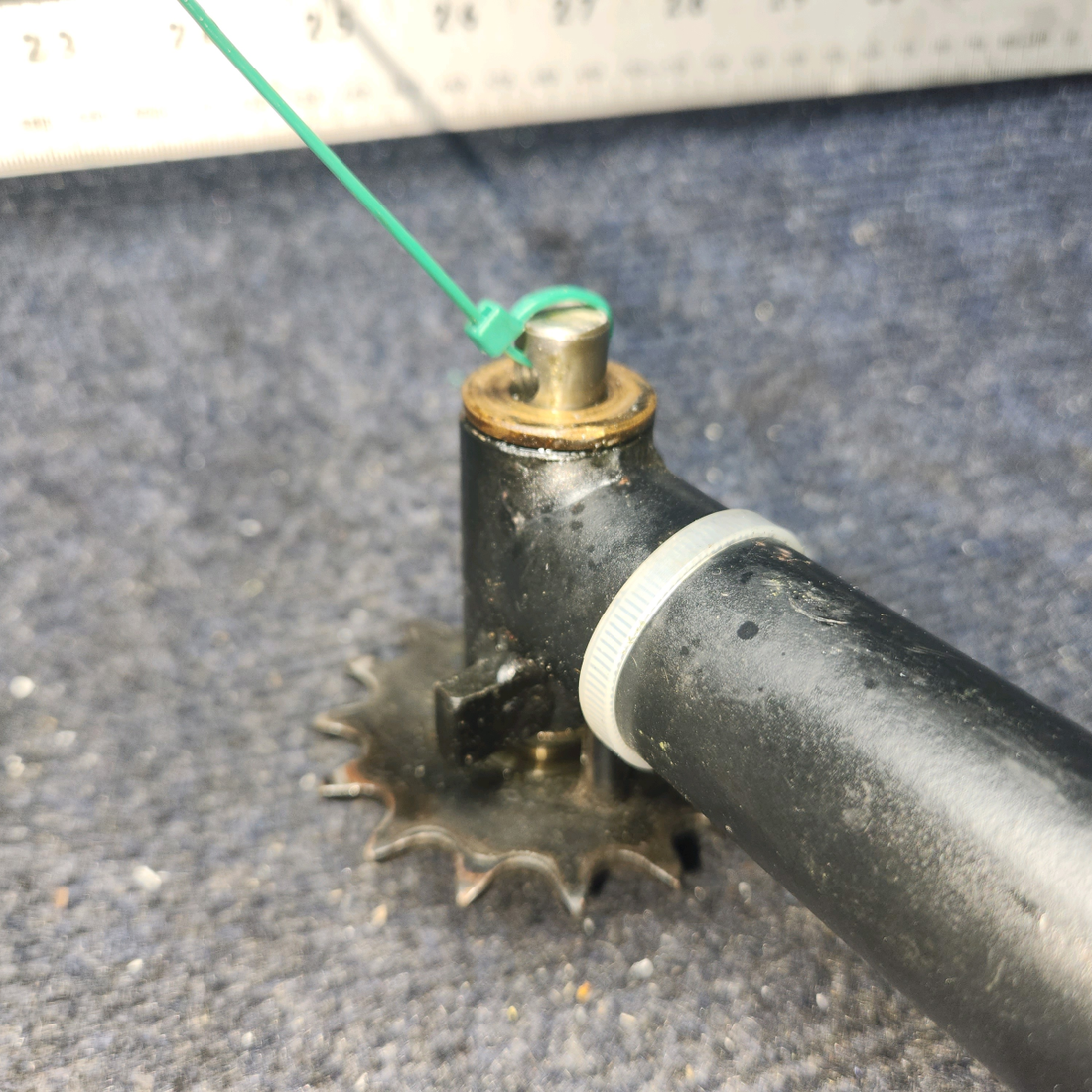 Used aircraft parts for sale, 62019-003 Piper PA28-140 Control Column Assy NO Joints