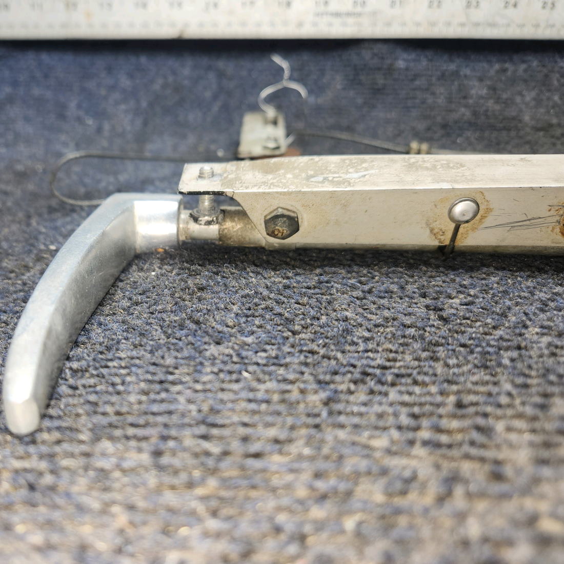 Used aircraft parts for sale, 0813150-55 Cessna 172E Parking Brake Handle Assy