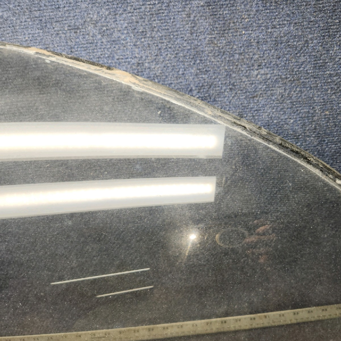 Used aircraft parts for sale, 79296-017 piper PA-28-181 Windshield Assy - RH (Thickness: 0.250")