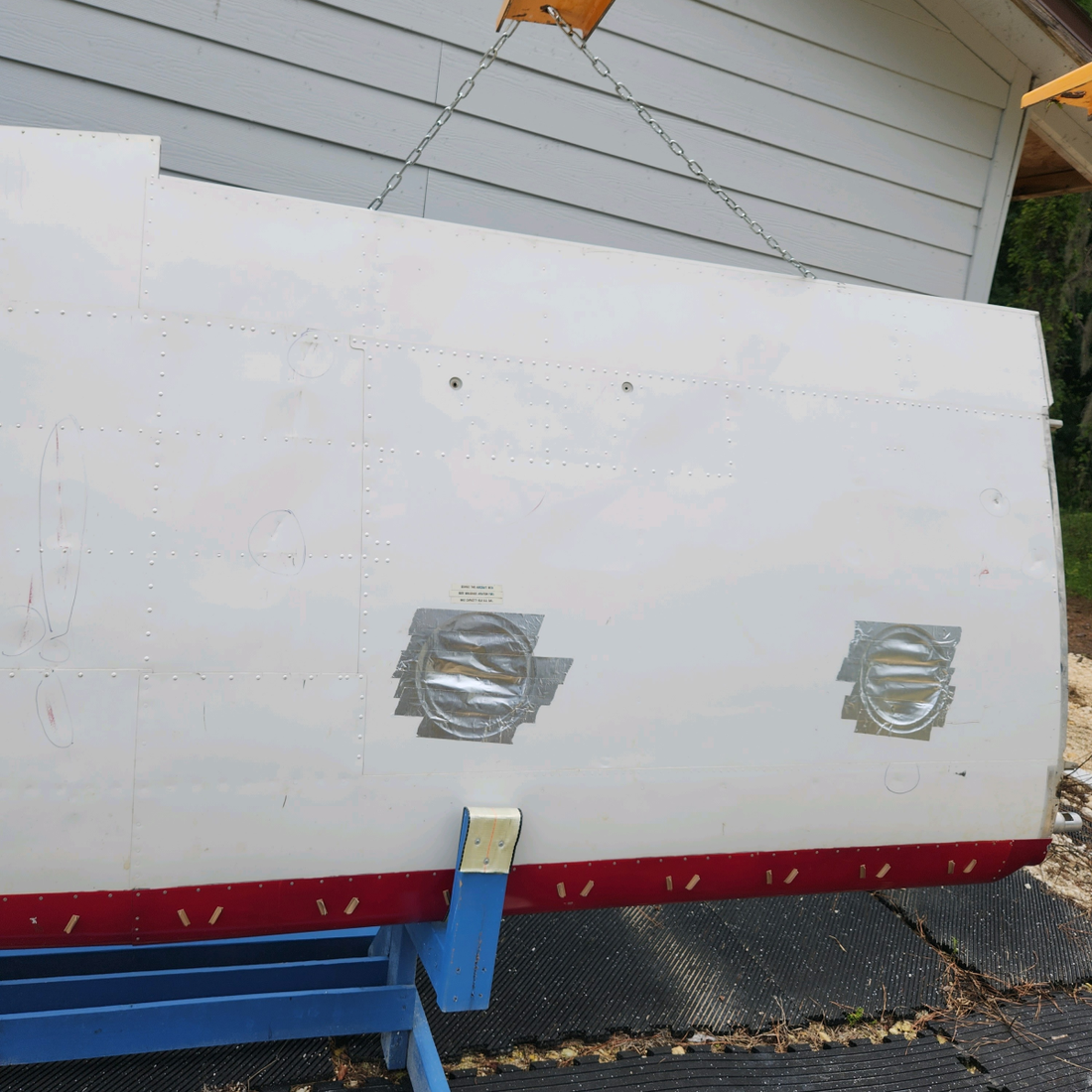 Used aircraft parts for sale, 0722182-4 Cessna year 1971 182P WING STRUCTURE LONG RANGE RH HORTON STOOL KIT INCLUDE LH HORTON STOOL KIT