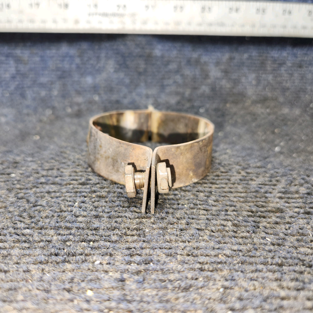 Used aircraft parts for sale, 0550176-31, 0550176-26 Cessna 172E Tailpipe Clamp Assembly