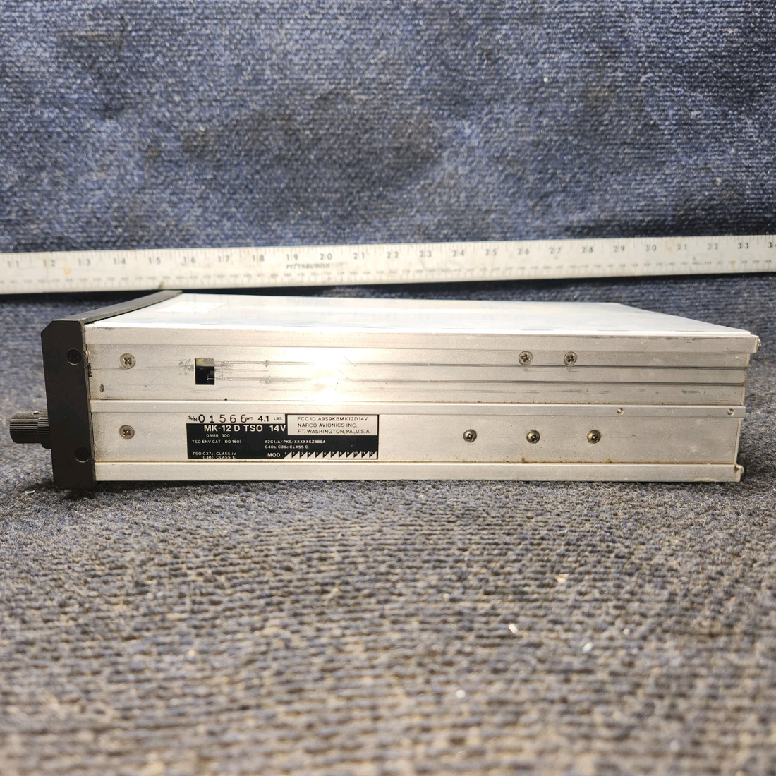 Used aircraft parts for sale, MK-12D TSO Narco Beechcraft 35-33 Nav-Com Unit 14V