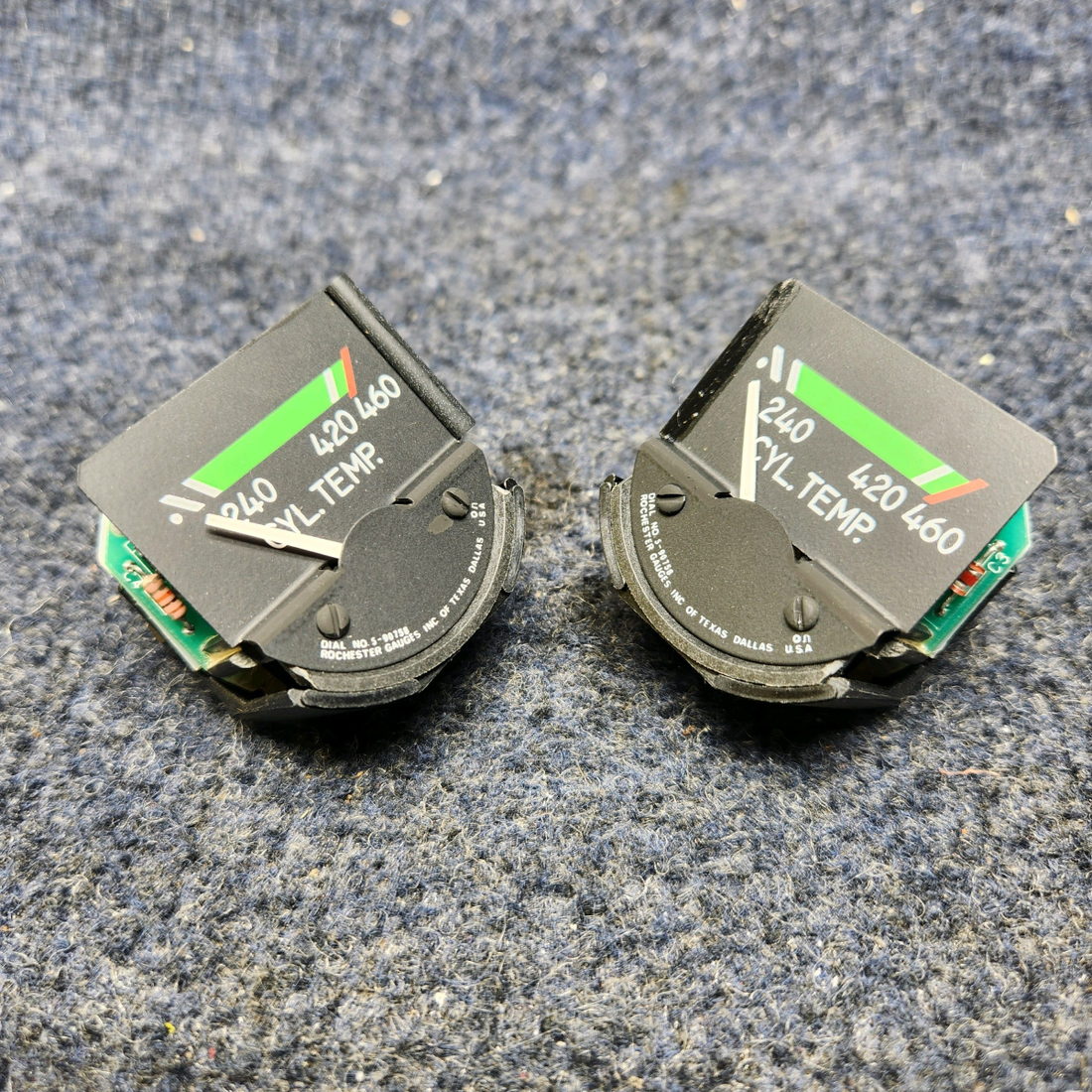 Used aircraft parts for sale, 5-90757 PIPER PA28RT-201 ROCHESTER CYLINDER TEMP GAUGE 28 VOLTS PRICE PER EACH