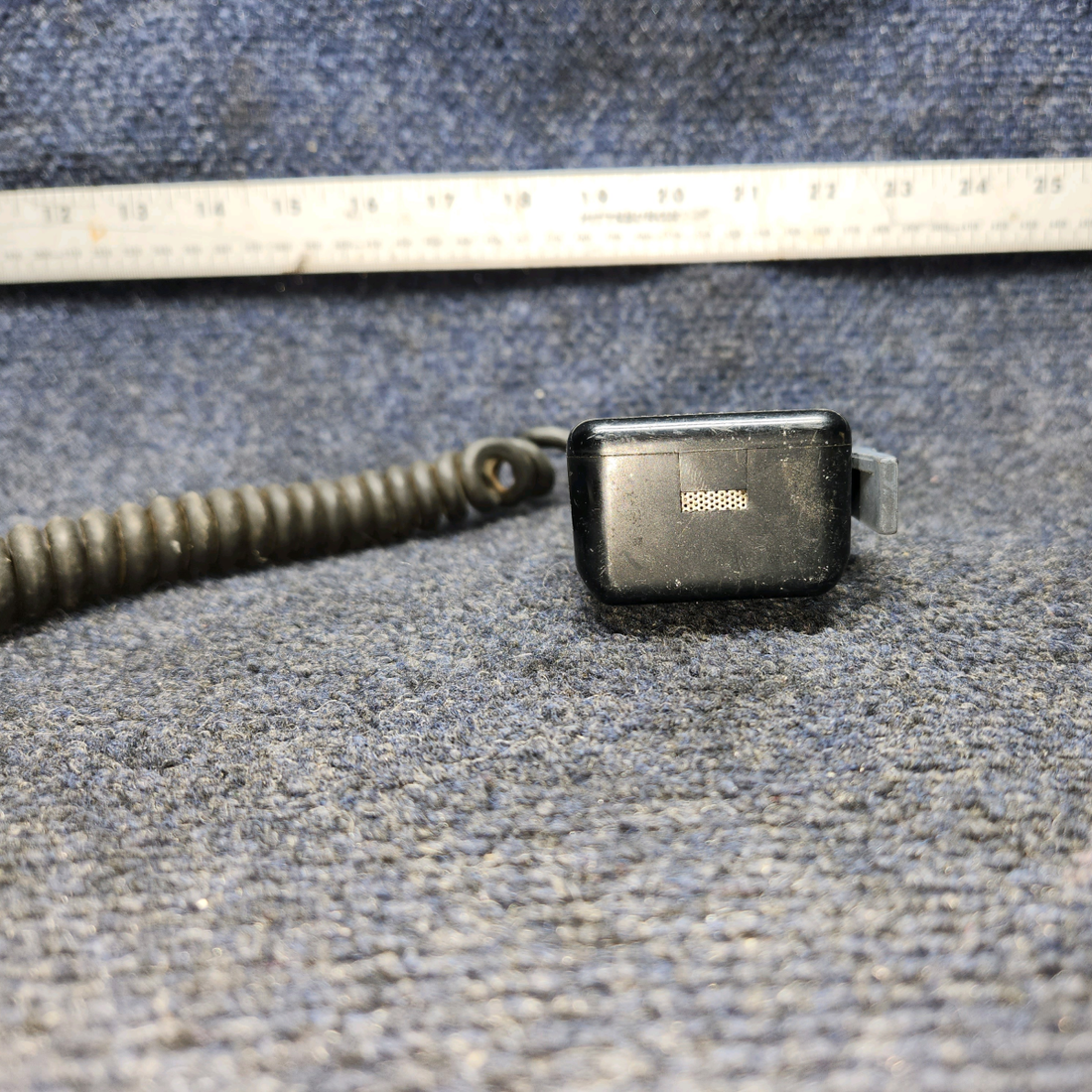Used aircraft parts for sale, TEL-66T Beechcraft A24R Telex Handheld Microphone "SEE PHOTOS"