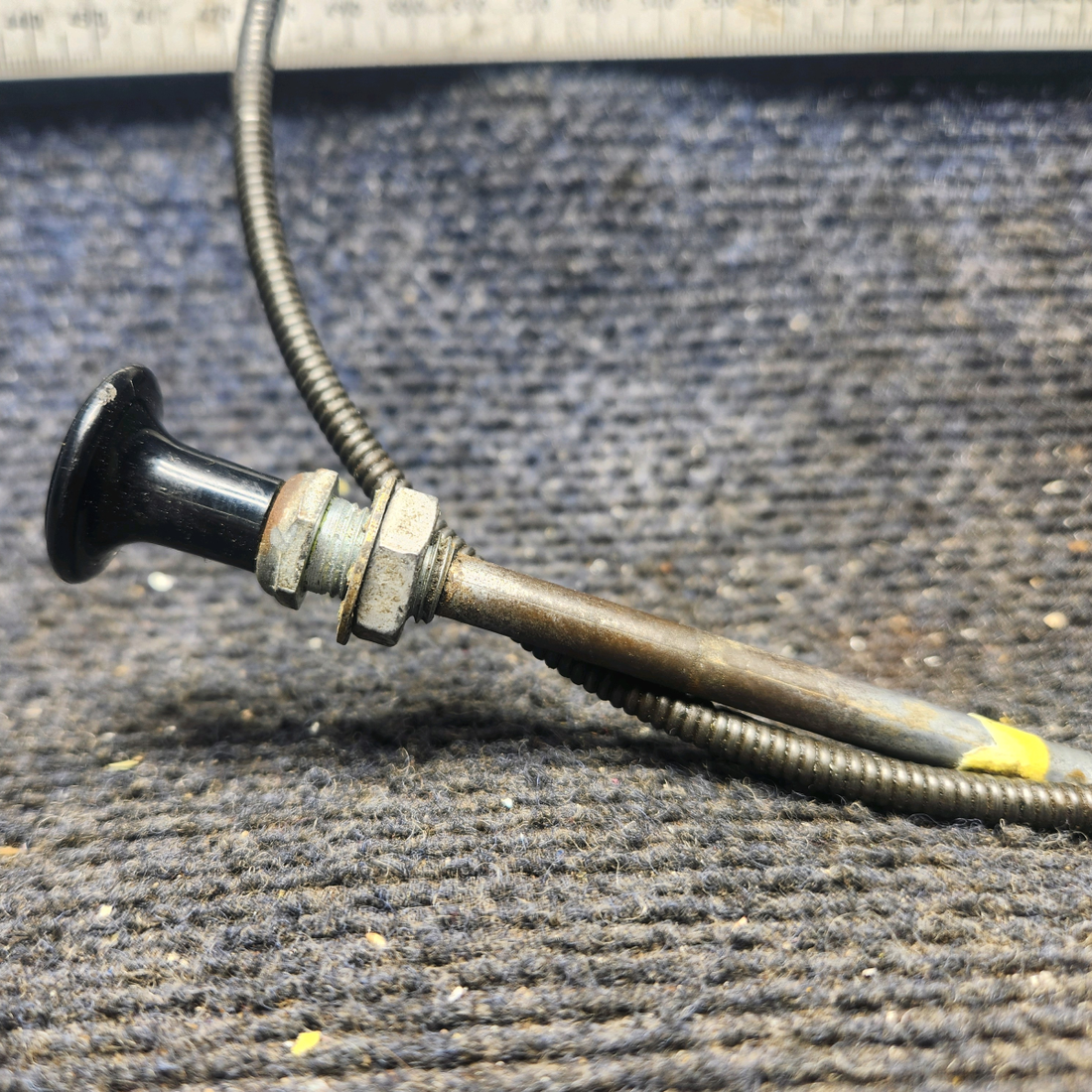 Used aircraft parts for sale, 35-550523 Beechcraft 35-33 Cabin Heat Control Assembly (39")