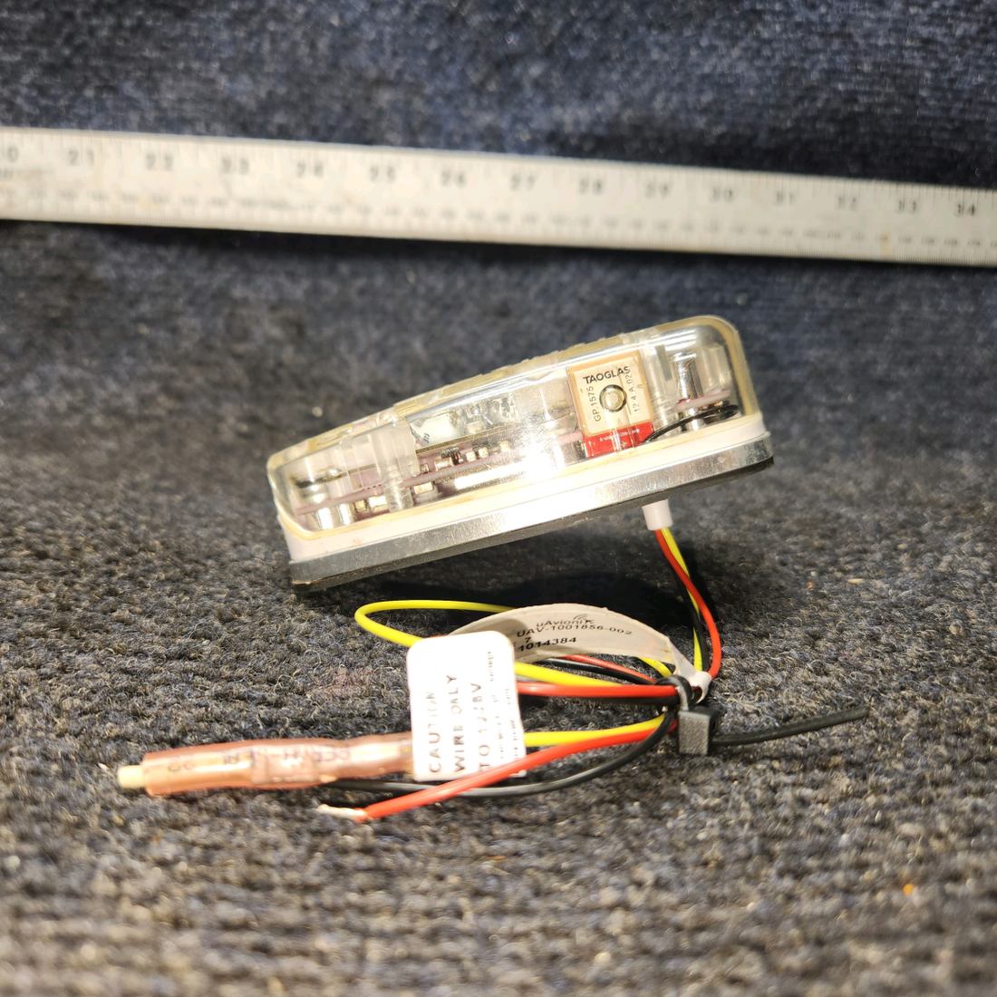 Used aircraft parts for sale, UAV-1001856-002 UAvionix Piper PA28-161 SkyBeacon ADS-B Out Transmitter, Mod 7 (Red LED)