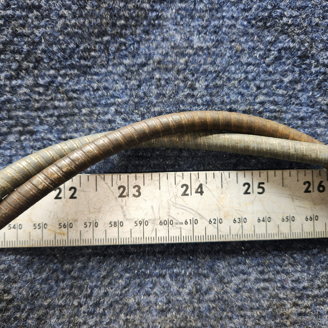 Used aircraft parts for sale, 486-570 PIPER PA28-140 Tachometer Shaft Assembly (~32" long)