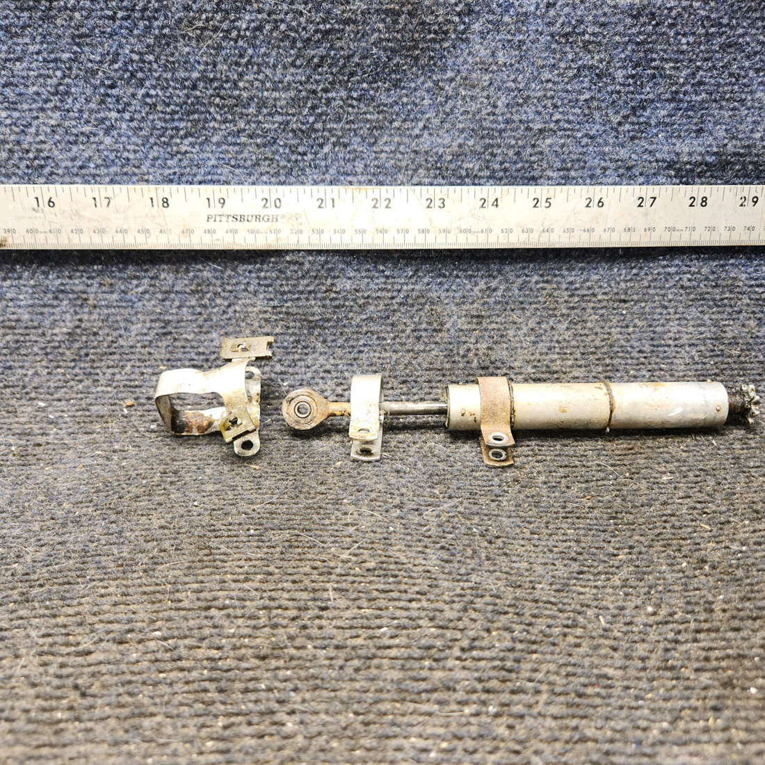 Used aircraft parts for sale, 0310293-2 cessna 150G Elevator Trim Tab Actuator with Guard and Clamps