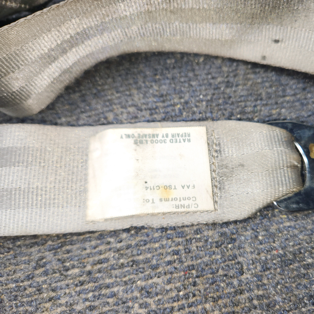 Used aircraft parts for sale, 3052-3-181-813 AmSafe 35FB9 Cessna 172 Lap Seatbelt Assembly with Reel Assy "Set"