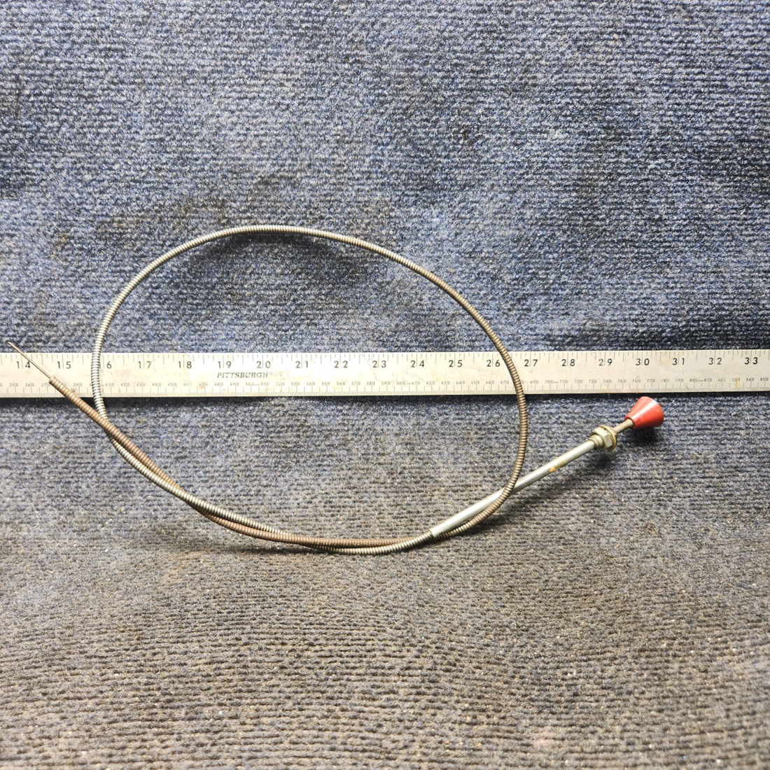 Used aircraft parts for sale, 169-380005-19 Beechcraft C23 SUNDOWNER Cabin Defrost Control Cable – 45"