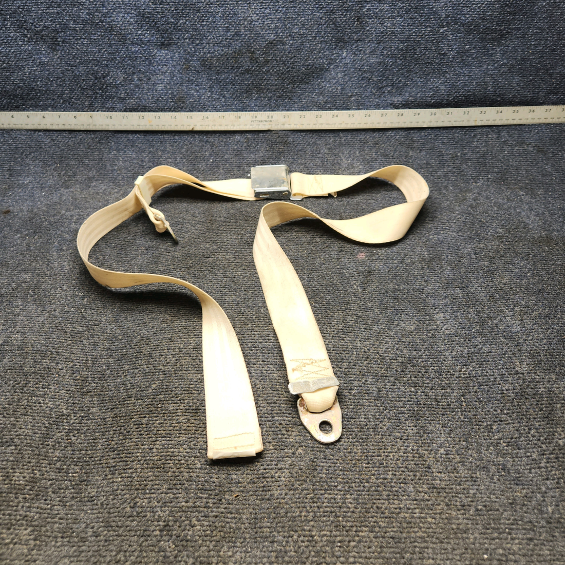 Used aircraft parts for sale, BE-2006 Beechcraft A24R Seatbelt Clear Beige "SEE PHOTOS FOR DETAILS"