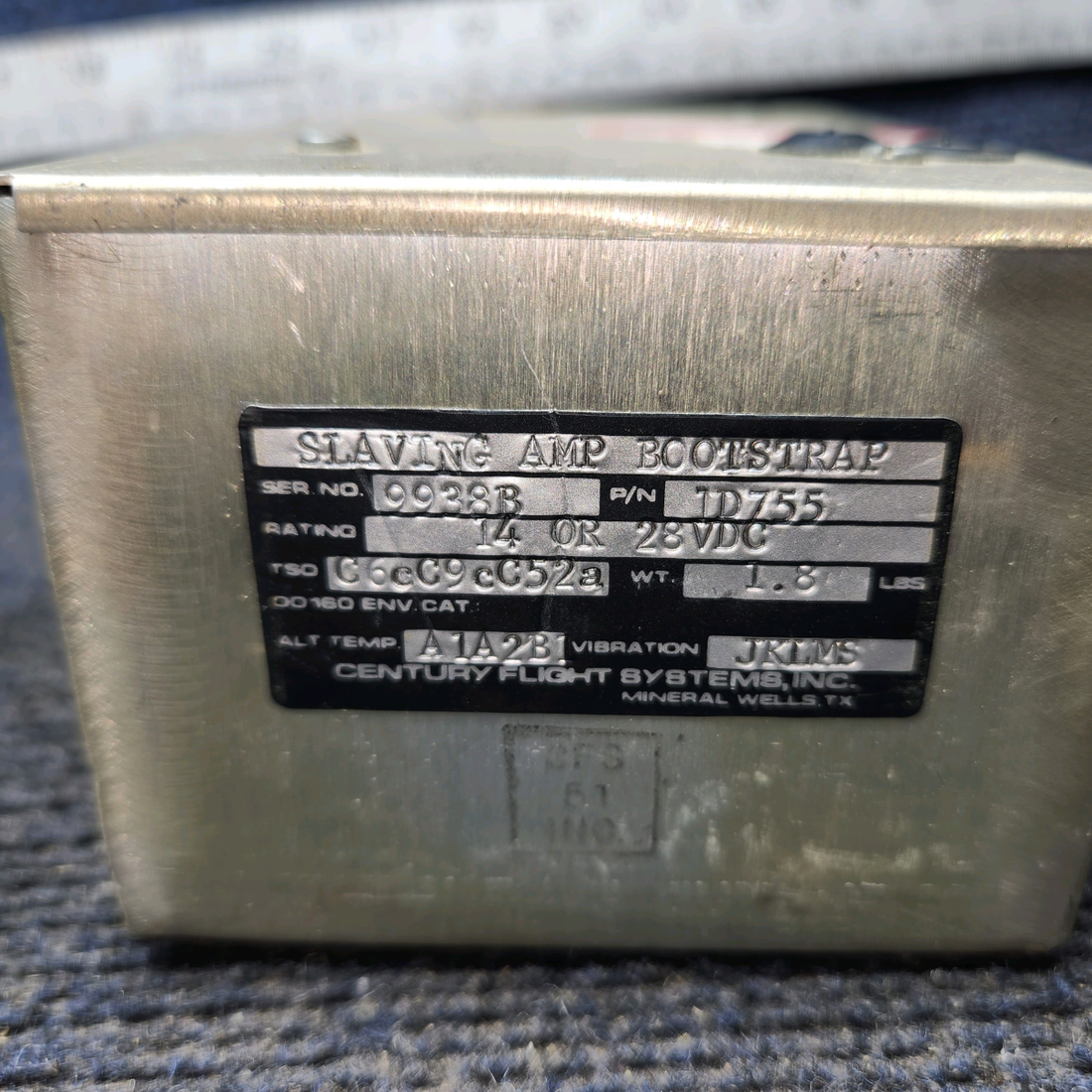 Used aircraft parts for sale, 1D755 Century Flight Systems Removed for avionics up grade. Cessna T210M Slaving Amp Bootstrap