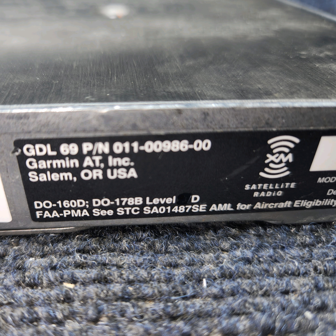 Used aircraft parts for sale, 011-00986-00 Garmin GDL 69 XM Piper PA32RT-300 Weather Receiver