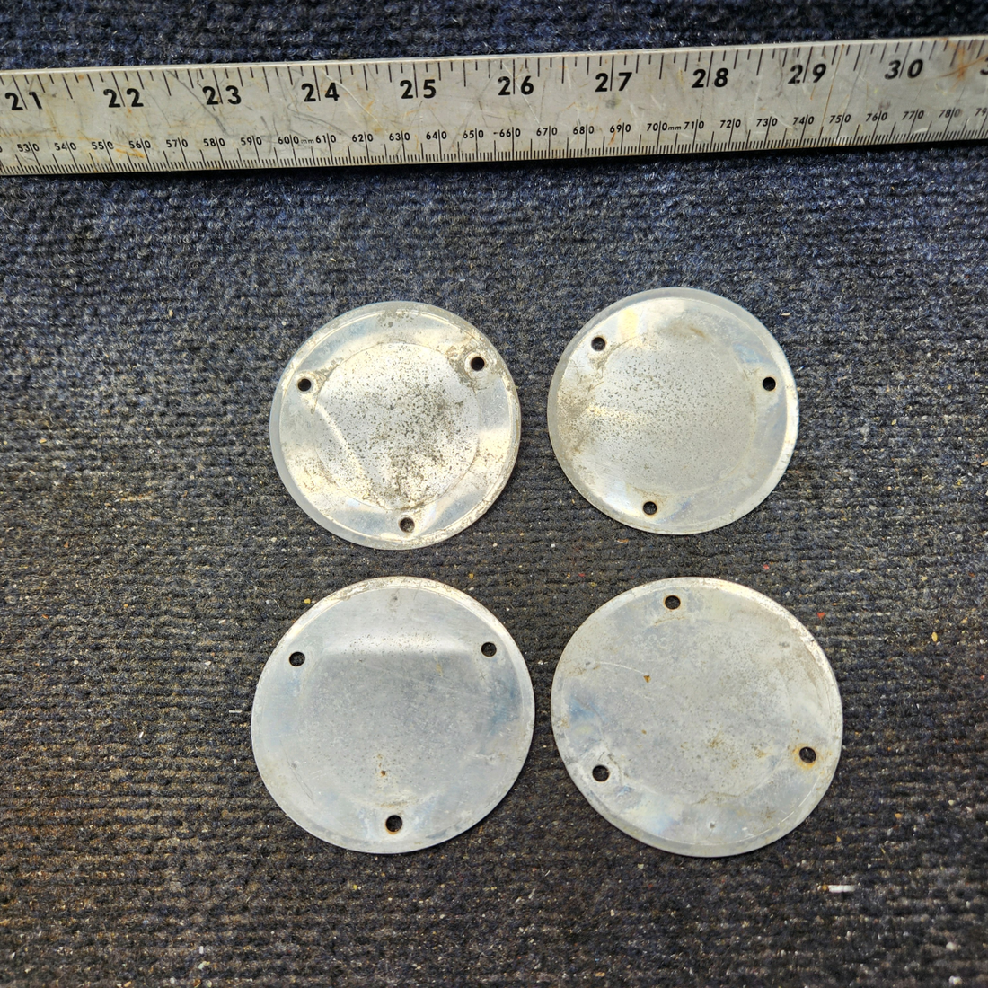 Used aircraft parts for sale, S225-3 Cessna 172E Flap Inspection Cover Plate - Set of 4