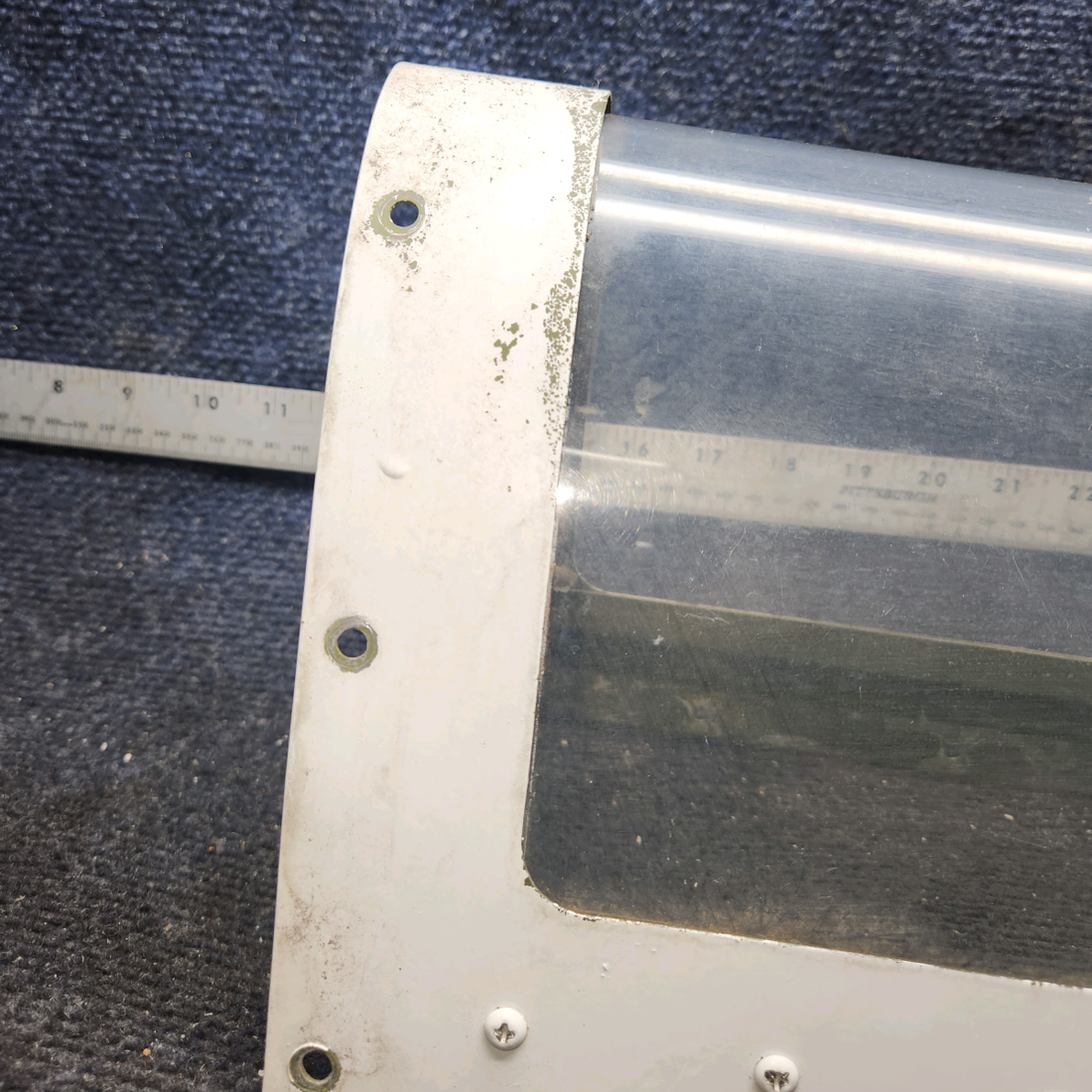 Used aircraft parts for sale, 0523115 Cessna 172 Landing Light Window Assembly