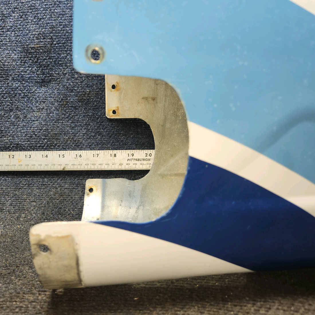 Used aircraft parts for sale, 0712635-1 Cessna 182G Tail Stringer Assembly