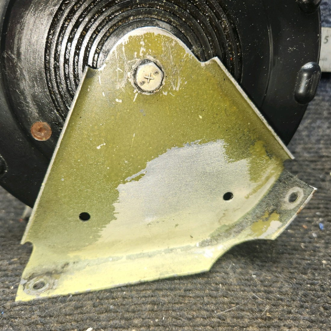 Used aircraft parts for sale, 68414-003, 65633-000 piper PA-28-181 Stabilator Trim Wheel Assembly w/ Bracket