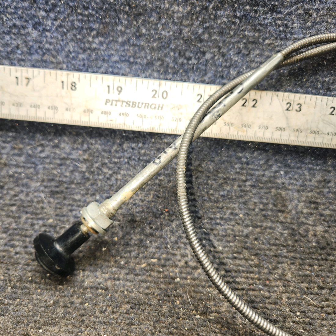 Used aircraft parts for sale, S1239-47 cessna 172N Cabin Heat Control Cable – 28 in