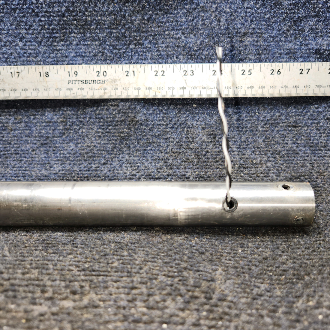 Used aircraft parts for sale, 85292-007 Piper PA28-161 Control Wheel Assy w Mic Switch (L: 14”, Dia: 1.125”)