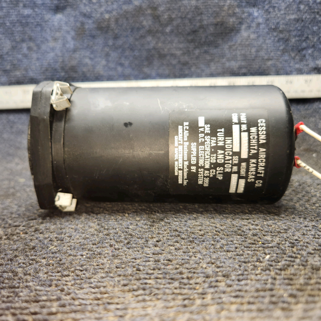 Used aircraft parts for sale, S1413N1 cessna 150G Turn and Slip Indicator – 12V