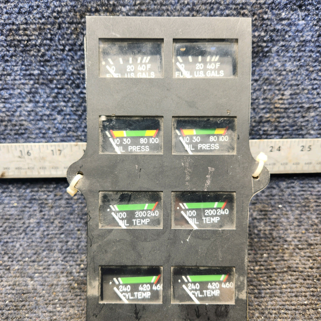Used aircraft parts for sale, 39569-003 Rochester Gauges Piper PA34-220T Instruments Gauge Cluster (12V)