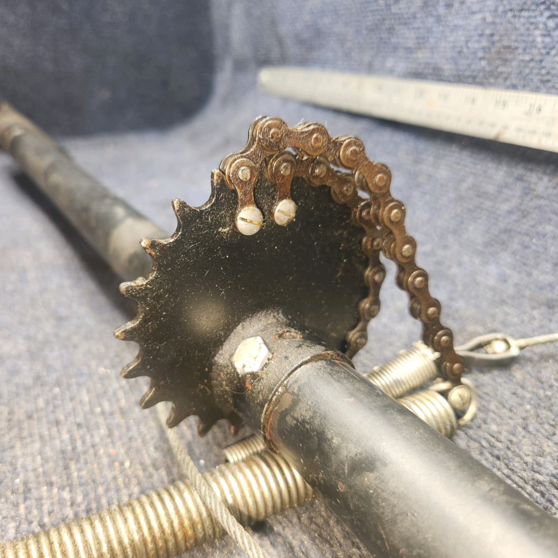 Used aircraft parts for sale, 62705-000 Piper PA28-140 Flap Torque Tube Assy