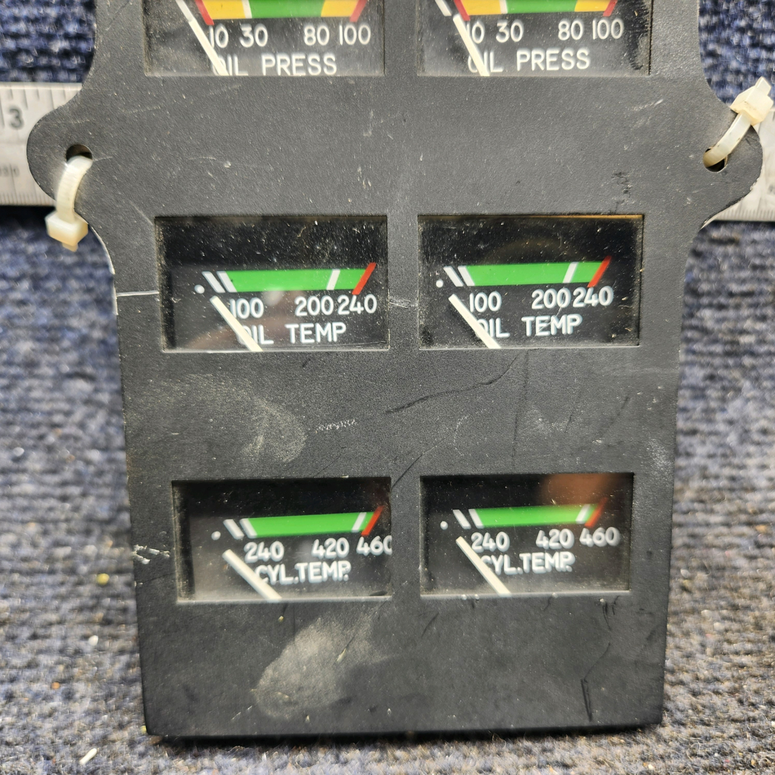 Used aircraft parts for sale, 39569-003 Rochester Gauges Piper PA34-220T Intrument Gauge Cluster (12V)