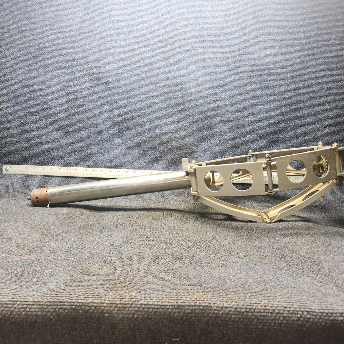 Used aircraft parts for sale, 35-524041-602 Beechcraft F35 Control Column Assembly With Hanger, Knees, Links